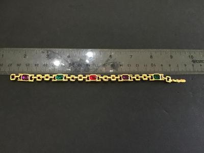 Glass Stone Tennis Bracelet