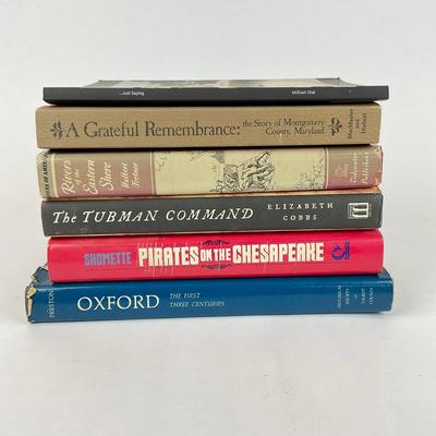Sale Photo Thumbnail #1521: Two soft backs, 4 hard backs
"Just Saying" Signed By Bill Dial, Signed Hardback "Oxford The First Three Centuries" Norman Harrington signed.