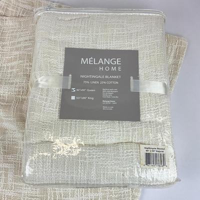 Sale Photo Thumbnail #1531: 90x90 queen blanket, two pillow shams