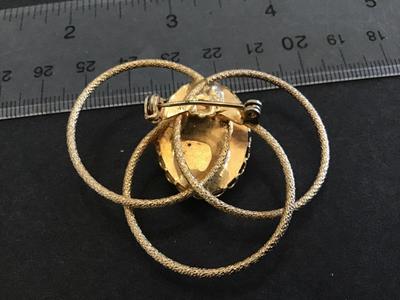 Pink Faux Stone Brooch