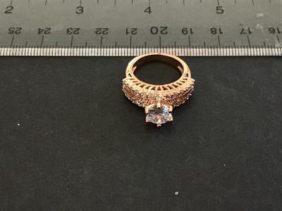 Rose Gold Tone Fashion Ring New