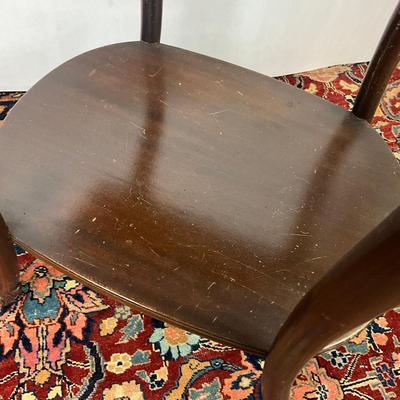 Sale Photo Thumbnail #1587: Made of mahogany, has inlay top
Measures: 24" wide x 16" deep x 27.5" high