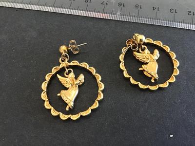 Vintage Angel Earrings
