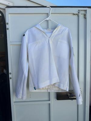 U.S. NAVY ENLISTED SERVICE DRESS WHITE JUMPER “CRACKERJACK”