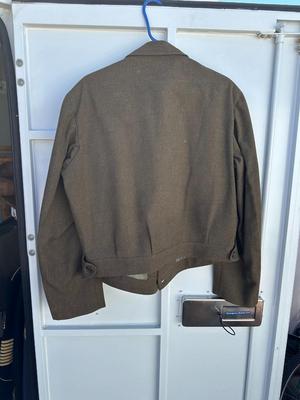VINTAGE U.S. ARMY “IKE” JACKET WITH PATCHES AND RIBBON RACK
