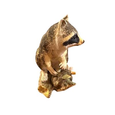 Sale Photo Thumbnail #1103: Lefton China Handpainted Raccoon Figure 5" Tall