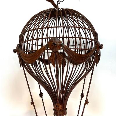 Sale Photo Thumbnail #1614: Stunning Chandelier !
Large hot air balloon style chandelier. Measures: 60" high x 28" diameter