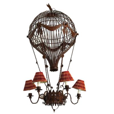 Sale Photo Thumbnail #1612: Stunning Chandelier !
Large hot air balloon style chandelier. Measures: 60" high x 28" diameter