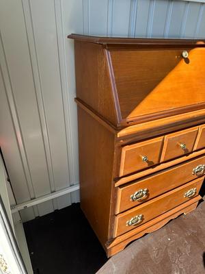 3 DRAWER FOLD DOWN SECRETARY CHEST