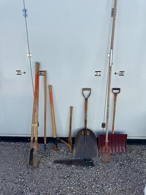 SNOW SHOVEL AND YARD TOOLS