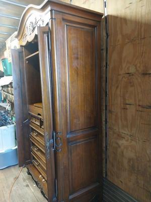 SIX DRAWER SOLID WOOD STORAGE CABINET