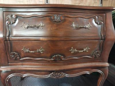 VERY NICE WOODEN NIGHTSTAND/ENDTABLE WITH TWO DRAWERS