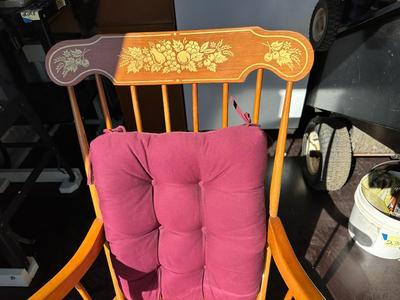 ROCKING CHAIR WITH BACK CUSHION