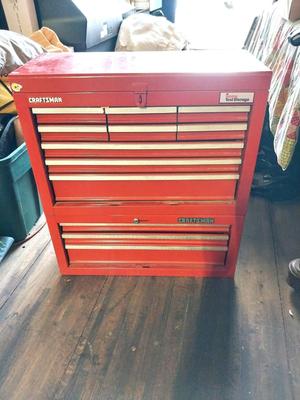 CRAFTSMAN TWO PIECE STACKABLE TOOLBOX