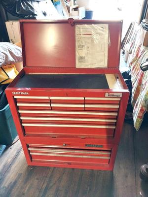 CRAFTSMAN TWO PIECE STACKABLE TOOLBOX