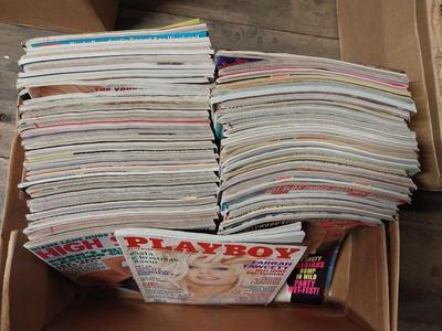 SECOND BOX OF MENS ENTERTAINMENT MAGAZINES