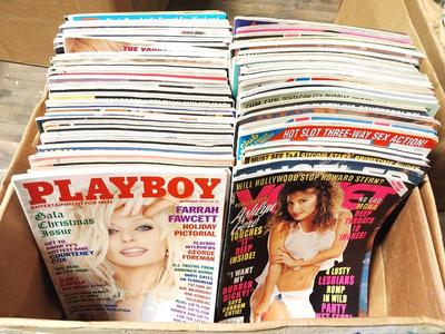 SECOND BOX OF MENS ENTERTAINMENT MAGAZINES
