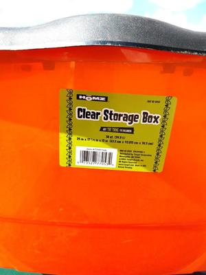 FOUR STORAGE TOTES