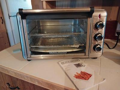 BLACK & DECKER AIR FRY TOASTER OVEN WITH MANUAL