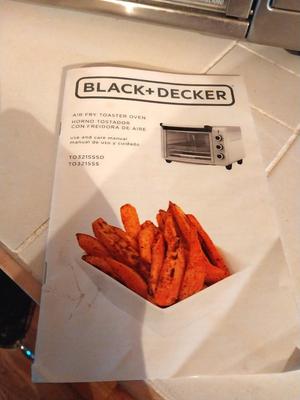 BLACK & DECKER AIR FRY TOASTER OVEN WITH MANUAL