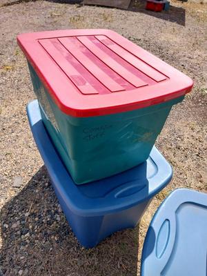 STORAGE TOTES (4)