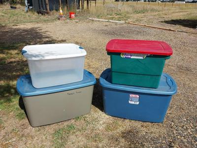 STORAGE TOTES (4)