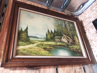 FRAMED AND SIGNED PAINTING