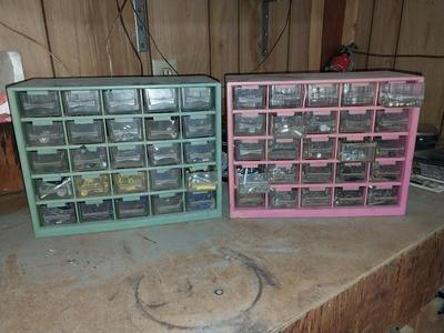 TWO ORGANIZERS AND HARDWARE
