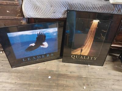 TWO FRAMED POSTERS