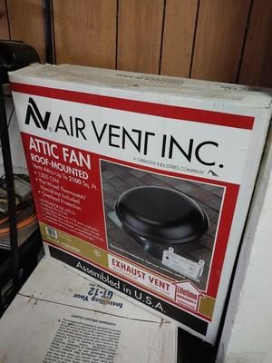 NEW IN BOX ATTIC FAN