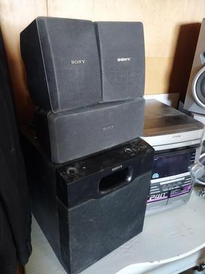 SONY PLAYER WITH SURROUND SOUND SPEAKERS