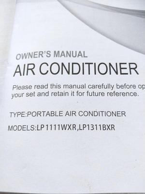PORTABLE AIRCONDITIONER WITH MANUAL AND REMOTE