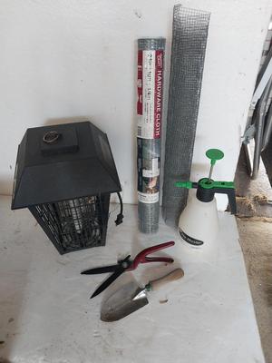 BUG ZAPPER-CHICKEN WIRE-SPRAYER AND MORE
