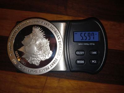 2021 1PM B.V. Island S$30 Morgan to Peace Dollar