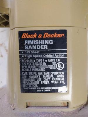 CRAFTSMAN SAW AND BLACK&DECKER FINISHING SANDER