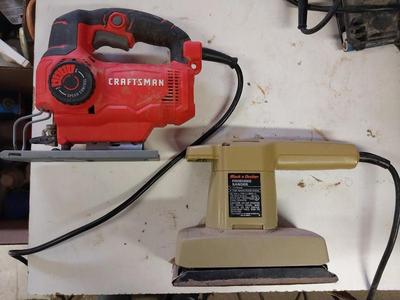 CRAFTSMAN SAW AND BLACK&DECKER FINISHING SANDER