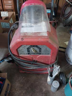 POWER CRAFT ARC WELDER AND WELDERS HELMET