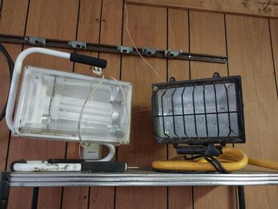 TWO WORKSHOP LIGHTS