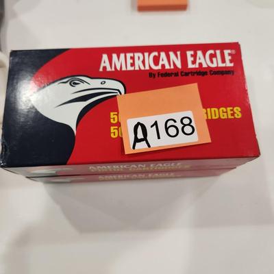 2 Boxes American Eagle 45 automatic 230g grain fmj Total 100 rds Ammo