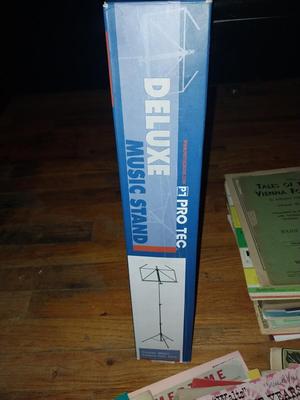 MUSIC STAND AND SHEET MUSIC