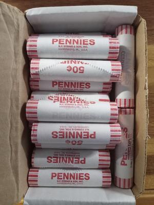 24 rolls of pennies