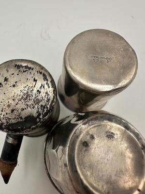 Lot of Vintage Sterling Silver Items – Baby Cups, Small Forks & Spoons (7pcs)