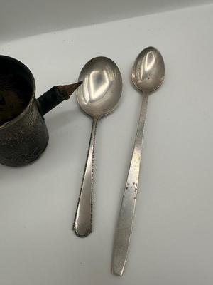 Lot of Vintage Sterling Silver Items – Baby Cups, Small Forks & Spoons (7pcs)