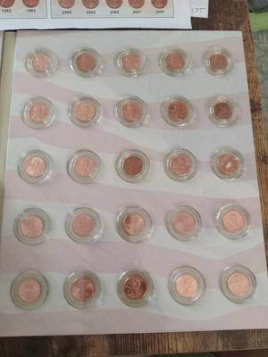 Uncirculated cent collection
