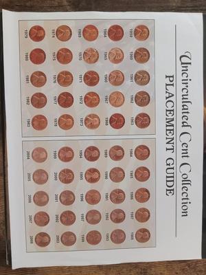 Uncirculated cent collection
