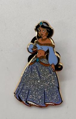Disney Princess Jasmine Sparkle Glitter Gown Character Pin