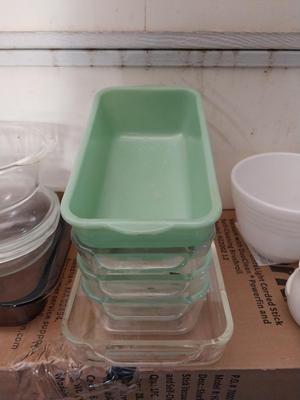 GLASS BAKING PANS-MIXING BOWLS