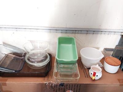 GLASS BAKING PANS-MIXING BOWLS