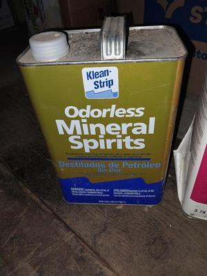 GALLON OF LINDSEED OIL-MINERAL SPIRITS-ACRYLYD