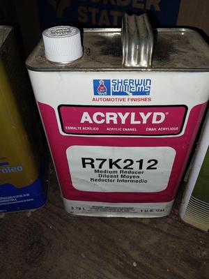 GALLON OF LINDSEED OIL-MINERAL SPIRITS-ACRYLYD